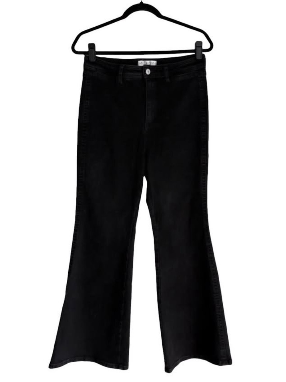 We The Free Black Flare Jeans high rise waist bootcut flared free people pants